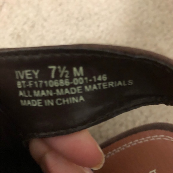 Ivey very beautiful leather brown sandals - Picture 2 of 4